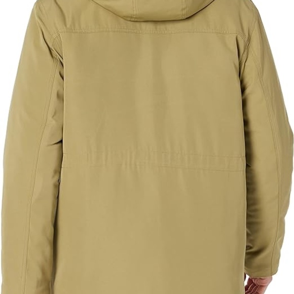 Sage Green medium Mens Parka Relaxed-Fit Water Repellent Polyester Hooded - Picture 5 of 6